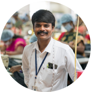 K. Murugan, Production Manager at Connoisseur Fashions