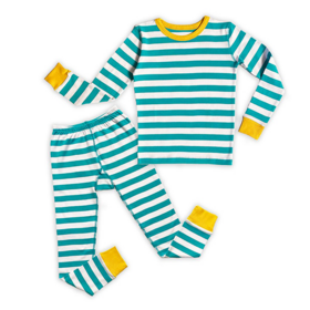 Mightly Teal Stripe Pajamas